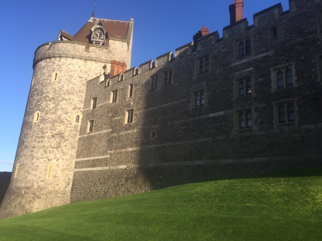 The outer wall of Windsor Castle.