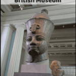 egyptian art at the British Museum with text overlay What to See at the British Museum