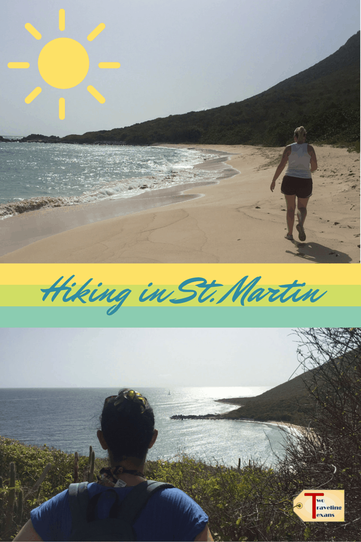 Anisa and Katherine hiking in st. martin