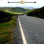 narrow road in the UK with text overlay "driving in the UK vs the US"