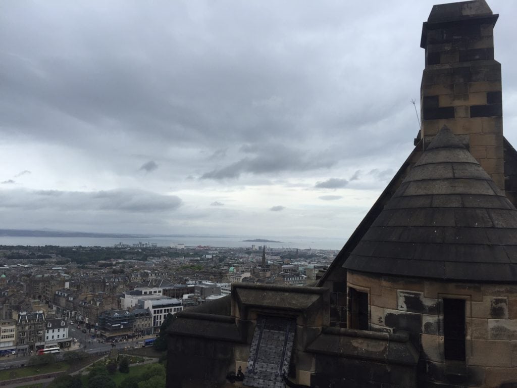 One of the draws of the castle is the amazing views of the city of Edinburgh. - "Experiencing History at Edinburgh Castle" - Two Traveling Texans