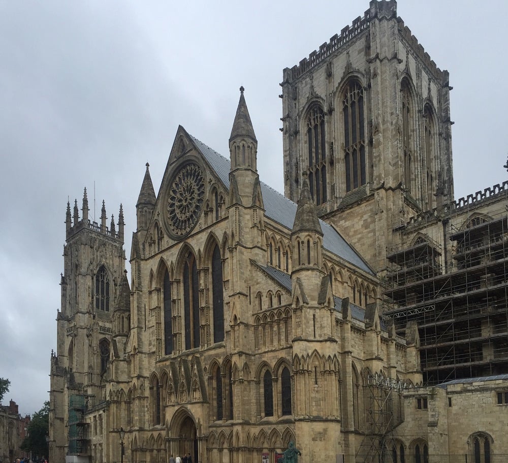 York Minster is pretty much impossible to fit all in one picture - it's so big! - "York: Five Must See Historic Sites" - Two Traveling Texans