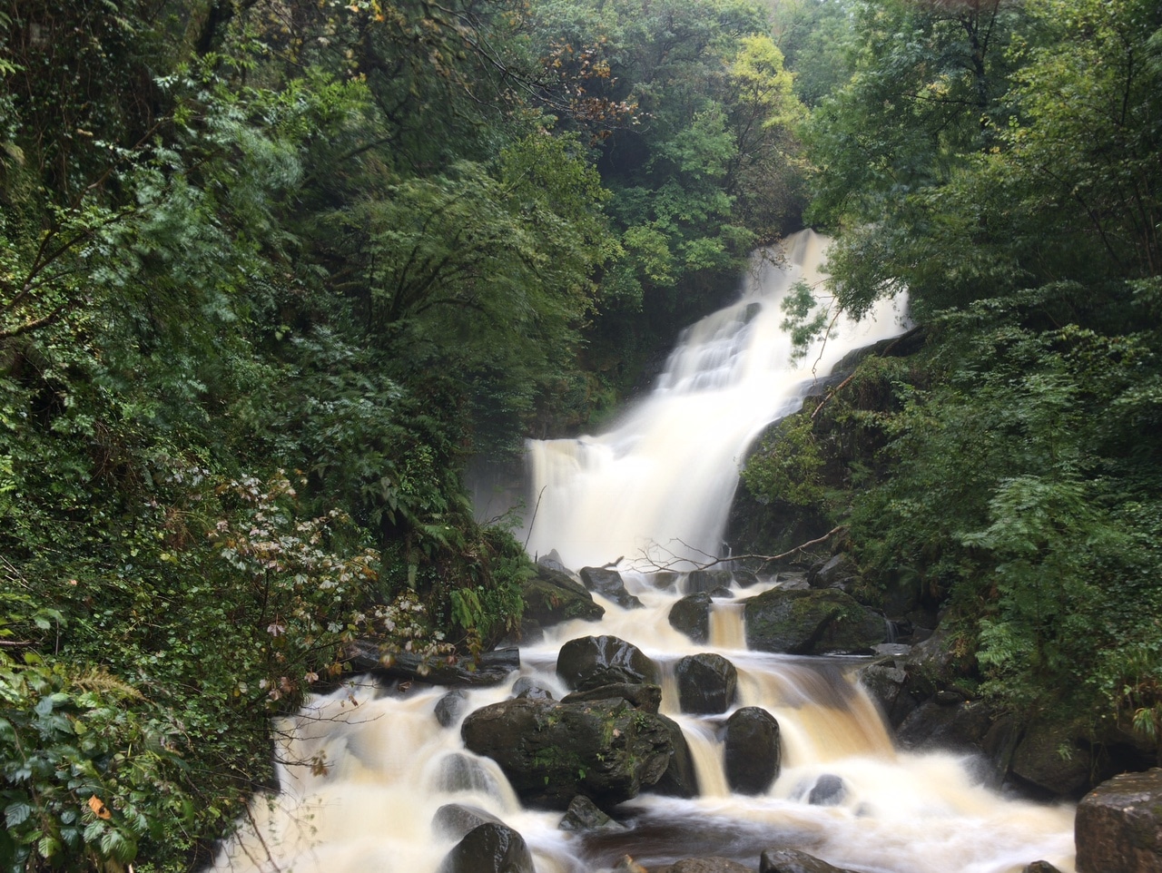 Even though the hike was longer than expected to get to the Torc Waterfall, it was worth it. - "What to See When You Visit Killarney National Park" - Two Traveling Texans