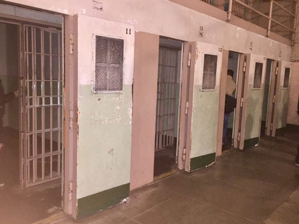 The solitary confinement cells in Alcatraz. - " Spend One Night at Alcatraz"