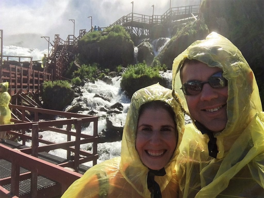 Obligatory Selfie at the Cave of the Winds. - "Cave of the Winds: Niagara Falls Closeup" - Two Traveling Texans