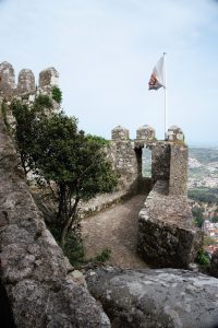 Flags still fly proudly from the castle.- "Why I Loved the Moorish Castle" - Two Traveling Texans