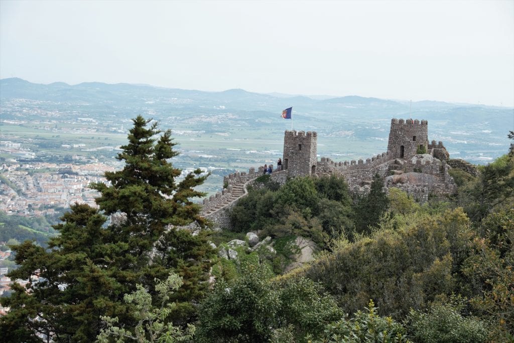 The Moorish Castle perched atop the Sintra Hills - "Why I loved the Moorish Castle" - Two Traveling Texans