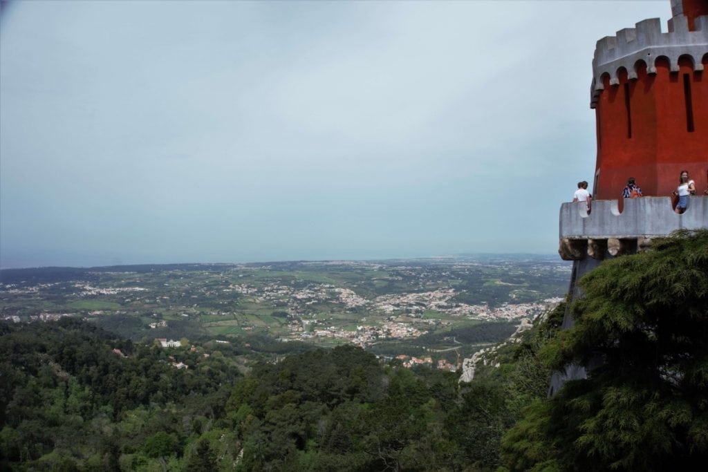 From Pena Palace, you have a great view of the Sintra Hills. - - "Pena Palace: Sintra's Fairytale Castle" - Two Traveling Texans