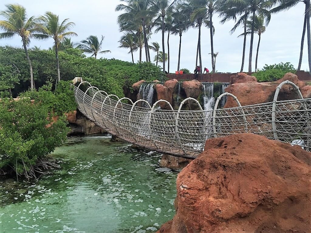 Rope bridge I found while exploring the Atlantis Resort. -
