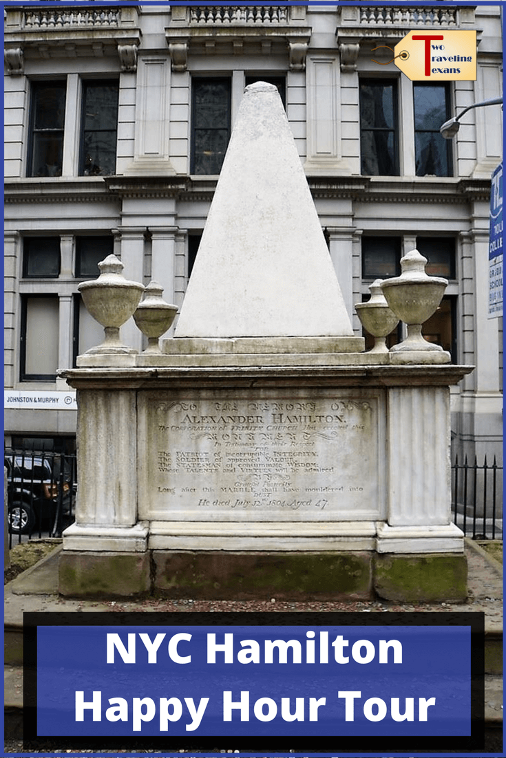 alexander hamilton's grave with text 