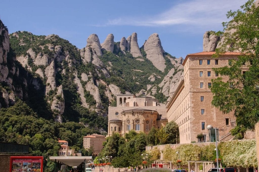 The famous Monastery is located high in the Montserrat mountains. - The Best Day Trips From Barcelona
