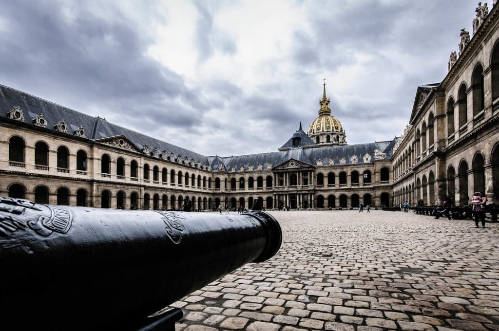 The courtyard inside Les Invalides is stunning! - "Paris Bucket List Ideas" - Two Traveling Texans