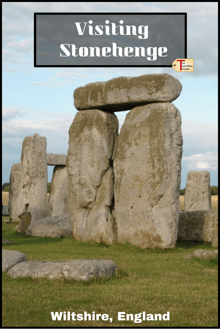 part of the Stonehenge stone circle with text overlay 