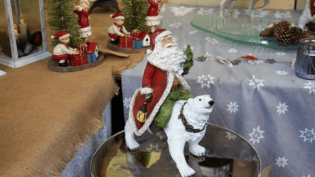 santa figurine from the Bury St. Edmunds Christmas market