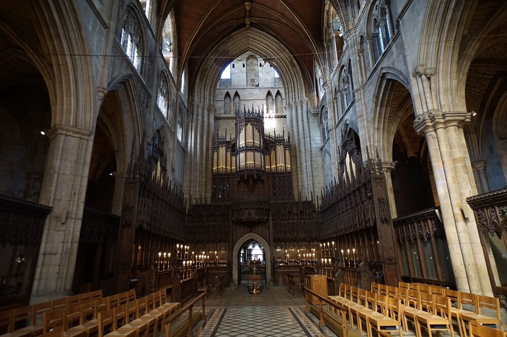 inside the Ripon Cathedral