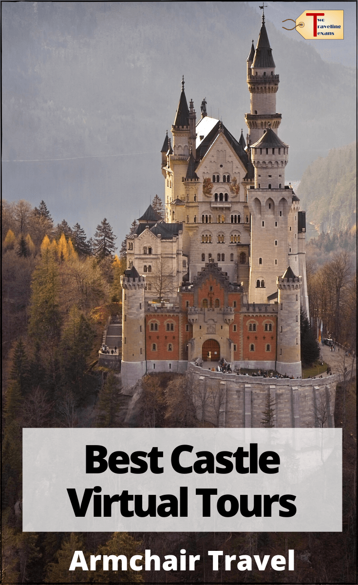 neuschwanstein castle with text best castle virtual tours
