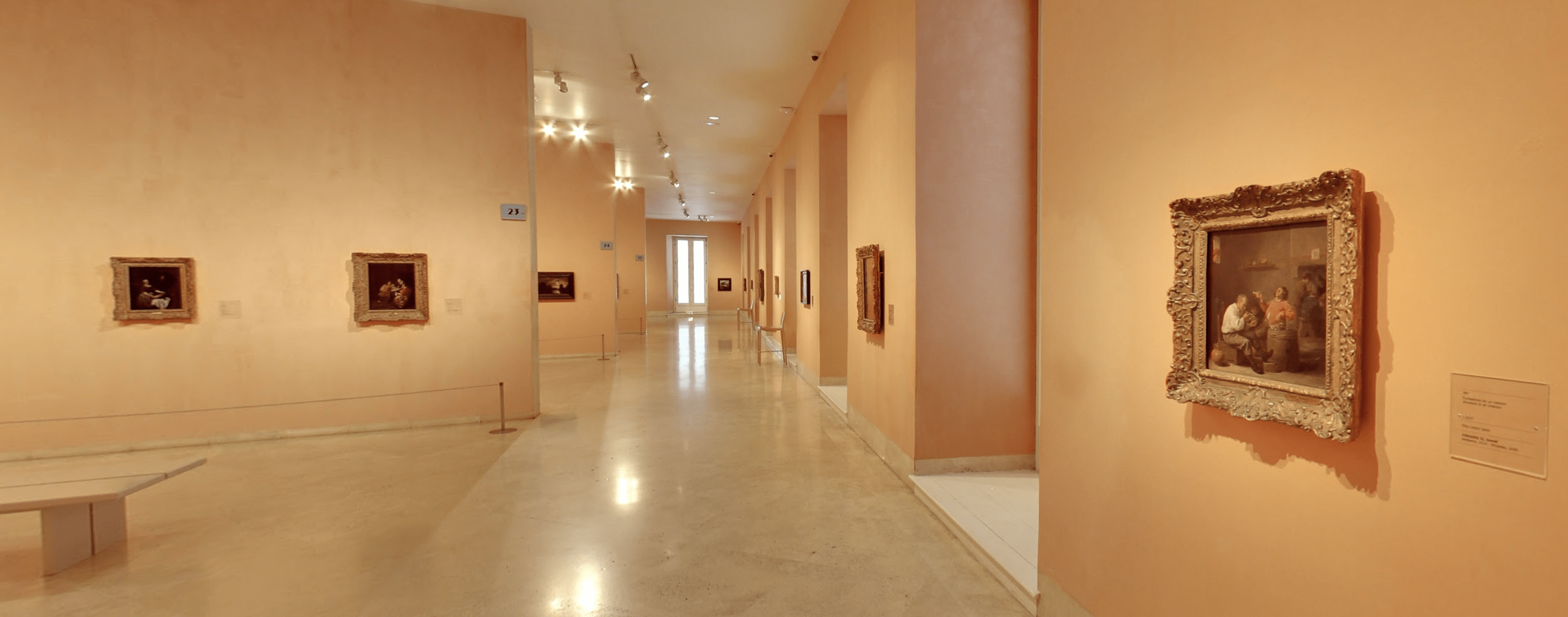 Inside Thyssen Museum in Madrid