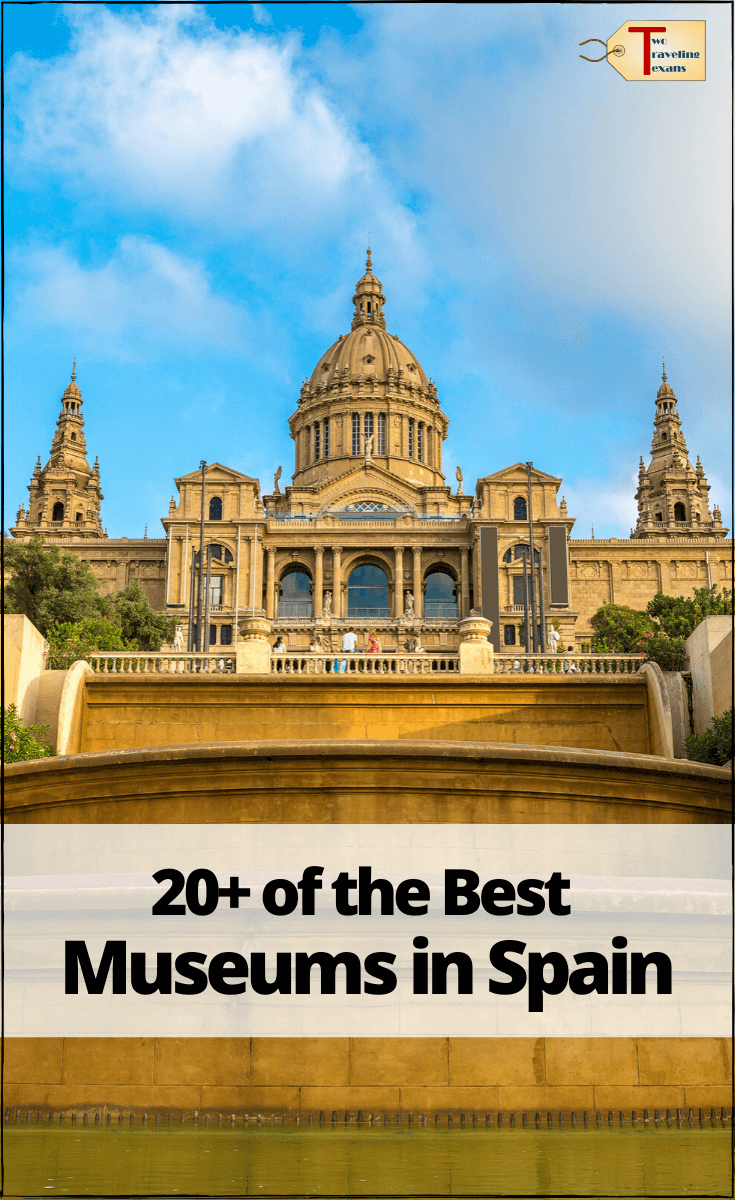 Barcelona museum with text overlay 20+ of the best museums in spain