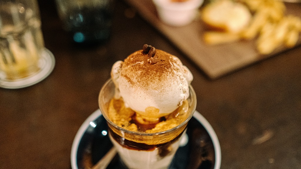 affogato coffee drink from italy