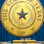 texas state seal with text overlay "best museums in texas"