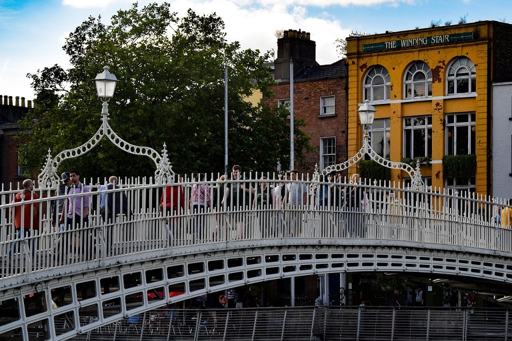 ha'penny bridge in Dublin