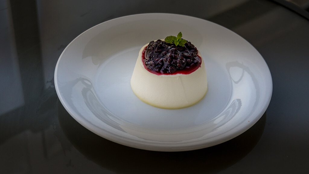 panna cotta made during cooking class with localbites