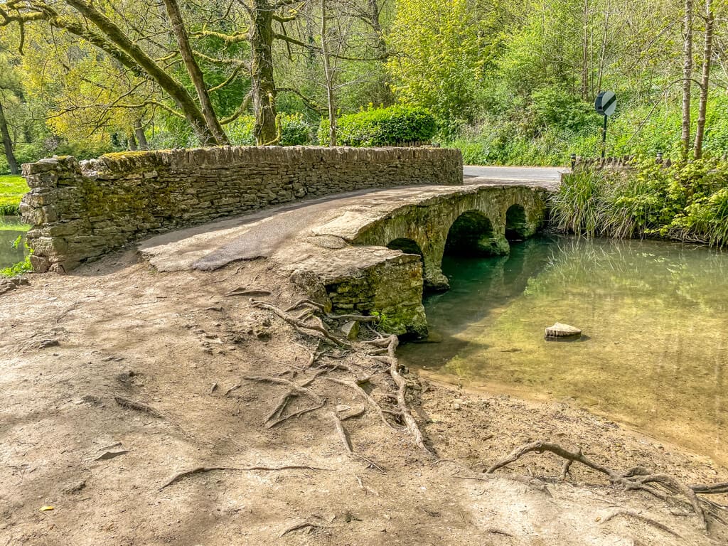 bridge with the stream in Castle Combe England