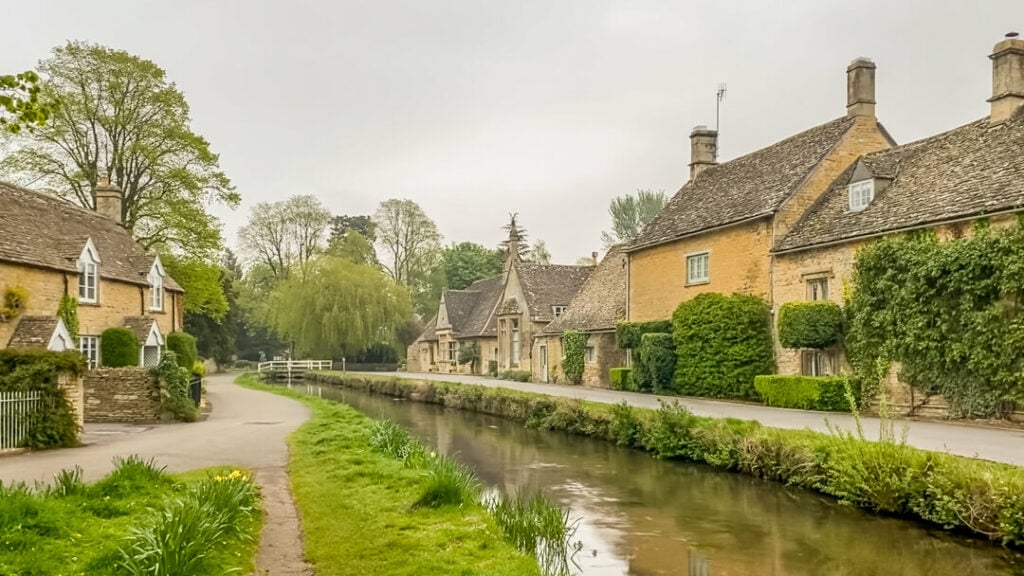 cottages by the river in the village of Lower Slaughter